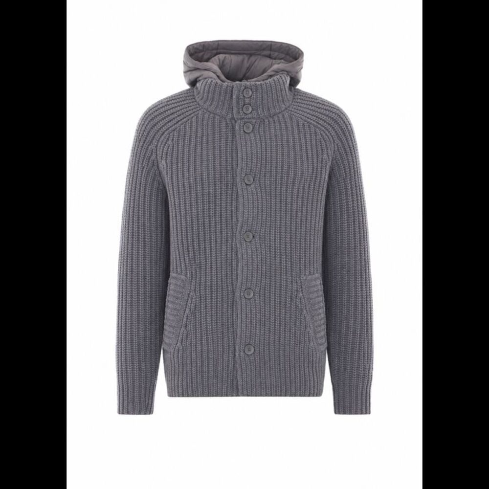 Herno Men Wool Cable-Knit Jacket